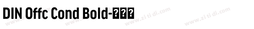 DIN Offc Cond Bold字体转换
